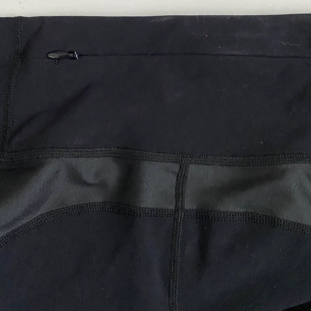 Sweaty Betty The Power Black Cropped Mesh Panel Leggings SB4353 Womens Large - Picture 4 of 9